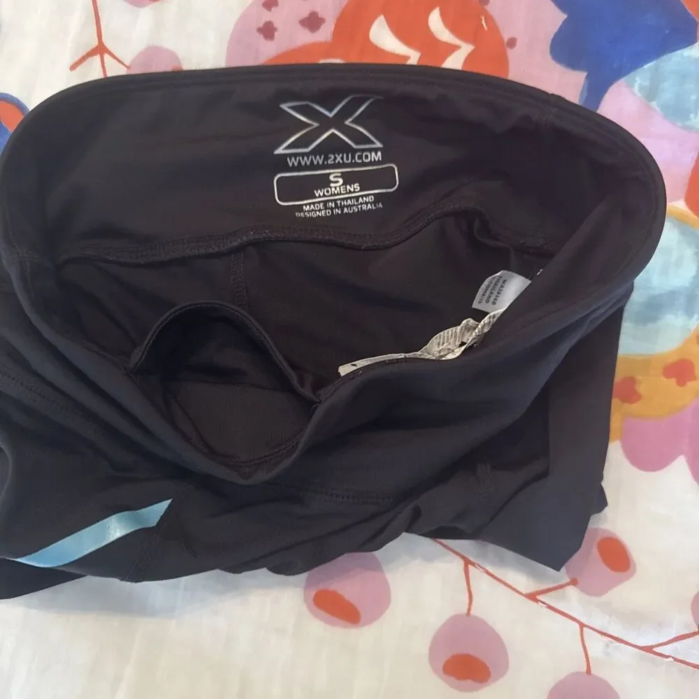 2XU Blue Ice X Compression Training Shorts Women's Small
